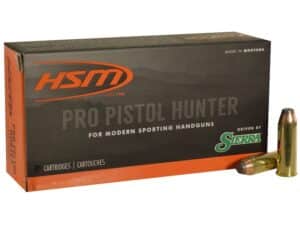 HSM Pro Pistol Hunter Ammunition 500 S&W Magnum 400 Grain Sierra Jacketed Soft Point Box of 20 For Sale