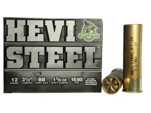 Hevi-Shot Hevi-Steel Waterfowl Ammunition 12 Gauge 3-1/2" 1-3/8 oz BB Non-Toxic Shot For Sale