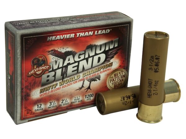 Hevi-Shot Magnum Blend Turkey Ammunition 12 Gauge 3-1/2" 2-1/4 oz #5