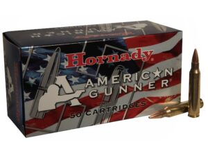 Hornady American Gunner Ammunition 223 Remington 55 Grain Hollow Point Box of 50 For Sale