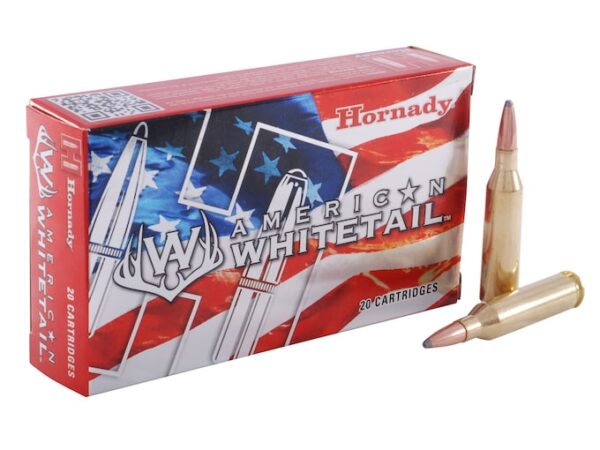 Hornady American Whitetail Ammunition 243 Winchester 100 Grain Interlock Spire Point Boat Tail Box of 20 For Sale