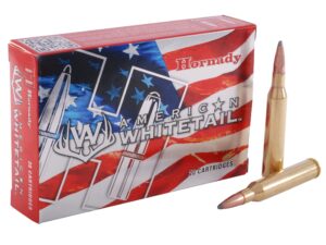 500 Rounds of Hornady American Whitetail Ammunition 25-06 Remington 117 Grain Interlock Spire Point Boat Tail Box of 20 For Sale