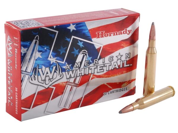 Hornady American Whitetail Ammunition 25-06 Remington 117 Grain Interlock Spire Point Boat Tail Box of 20 For Sale