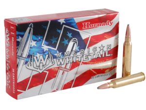 500 Rounds of Hornady American Whitetail Ammunition 300 Winchester Magnum 150 Grain Interlock Spire Point Box of 20 For Sale