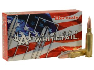 500 Rounds of Hornady American Whitetail Ammunition 6.5 Creedmoor 129 Grain Interlock Spire Point Box of 20 For Sale