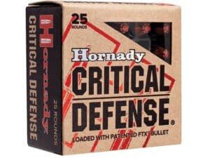 Hornady Critical Defense Ammunition 327 Federal Magnum 80 Grain FTX Box of 25 For Sale