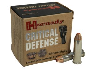 500 Rounds of Hornady Critical Defense Ammunition 357 Magnum 125 Grain FTX Box of 25 For Sale