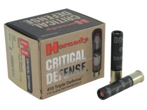 Hornady Critical Defense Ammunition 410 Bore 2-1/2" 41 Caliber FTX Slug over two 35 Caliber Lead Round Balls Box of 20 For Sale