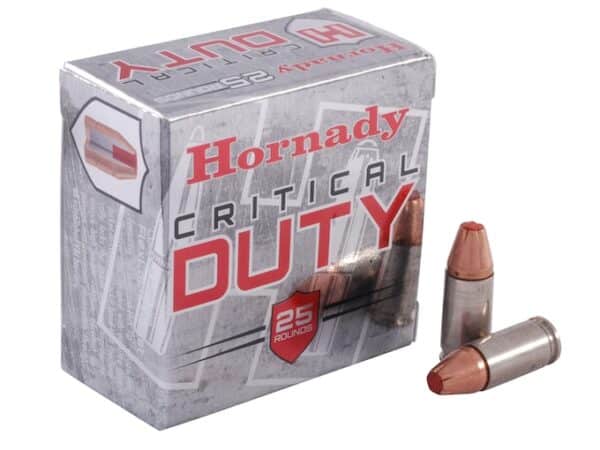 Hornady Critical Duty Ammunition 9mm Luger +P 124 Grain FlexLock Box of 25 For Sale