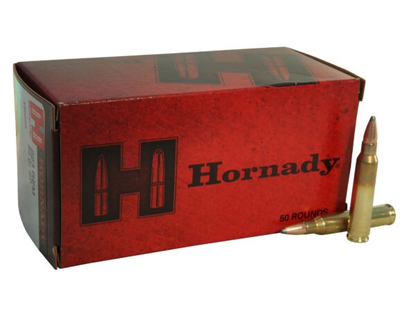 500 Rounds of Hornady Custom Ammunition 223 Remington 55 Grain Soft Point Box of 50 For Sale