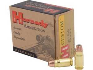 Hornady Custom Ammunition 357 Sig 147 Grain XTP Jacketed Hollow Point Box of 20 For Sale