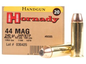 Hornady Custom Ammunition 44 Remington Magnum 240 Grain XTP Jacketed Hollow Point Box of 20 For Sale