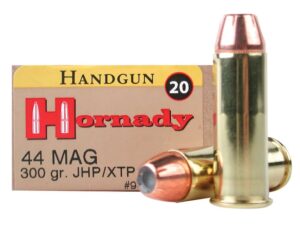 Hornady Custom Ammunition 44 Remington Magnum 300 Grain XTP Jacketed Hollow Point Box of 20 For Sale