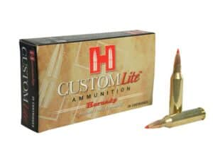 500 Rounds of Hornady Custom Lite Ammunition 243 Winchester 87 Grain SST Box of 20 For Sale