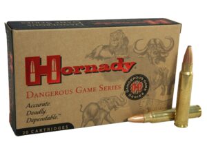 500 Rounds of Hornady Dangerous Game Superformance Ammunition 375 Ruger 270 Grain Spire Point Recoil Proof Box of 20 For Sale