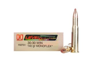 500 Rounds of Hornady LEVERevolution Ammunition 30-30 Winchester 140 Grain MonoFlex Box of 20 For Sale