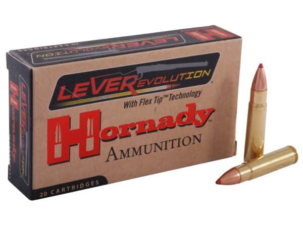 500 Rounds of Hornady LEVERevolution Ammunition 35 Remington 200 Grain FTX Box of 20 For Sale