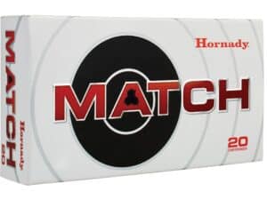 500 Rounds of Hornady Match Ammunition 308 Winchester 168 Grain Hollow Point Boat Tail For Sale