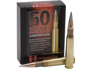500 Rounds of Hornady Match Ammunition 50 BMG 750 Grain A-MAX Boat Tail Box of 10 For Sale