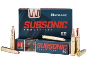 Hornady Subsonic Ammunition 300 AAC Blackout 190 Grain Sub-X FTX Box of 20 For Sale