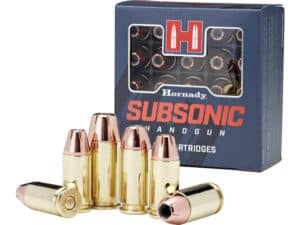 Hornady Subsonic Ammunition 9mm Luger 147 Grain XTP Jacketed Hollow Point Box of 25 For Sale