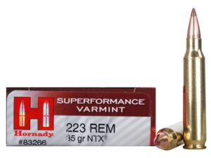 Hornady Superformance Varmint Ammunition 223 Remington 35 Grain NTX Lead-Free Box of 20 For Sale