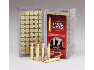 Hornady Varmint Express Ammunition 17 Hornady Magnum Rimfire (HMR) 17 Grain V-MAX For Sale