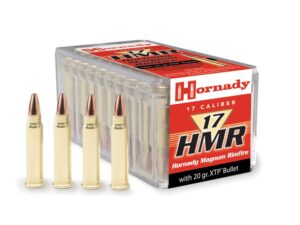 500 Rounds of Hornady Varmint Express Ammunition 17 Hornady Magnum Rimfire (HMR) 20 Grain XTP Jacketed Hollow Point Box of 50 For Sale