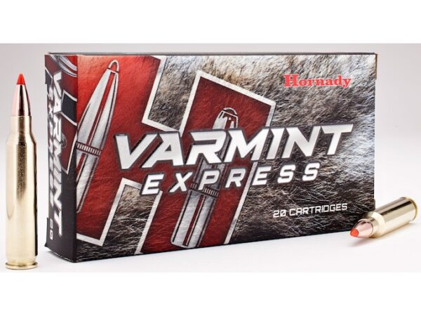 Hornady Varmint Express Ammunition 223 Remington 55 Grain V-MAX Box of 20 For Sale