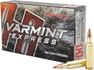 Hornady Varmint Express Ammunition 224 Valkyrie 60 Grain V-MAX Polymer Tip Box of 20 For Sale