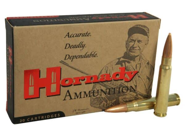 500 Rounds of Hornady Vintage Match Ammunition 8x57mm JS Mauser (323 Diameter) 196 Grain Hollow Point Boat Tail Box of 20 For Sale