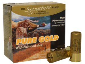 Kent Cartridge Gamebore Pure Gold Diamond Shot Ammunition 12 Gauge 2-1/2" 1 oz For Sale