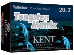 Kent Cartridge Tungsten Matrix Waterfowl Ammunition 20 Gauge Tungsten Non-Toxic Shot For Sale