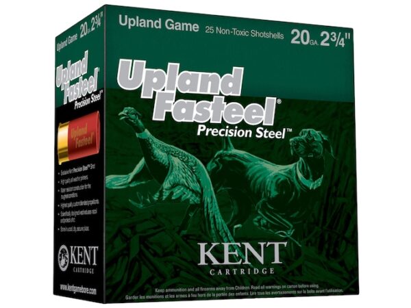 Kent Cartridge Upland Fasteel Precison Steel Upland Ammunition 20 Gauge 2-3/4" 7/8 oz  #5 Non -Toxic Steel Shot Box of 25 For Sale