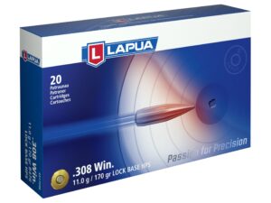 500 Rounds of Lapua Ammunition 308 Winchester 170 Grain Full Metal Jacket Box of 20 For Sale