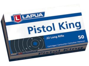 Lapua Pistol King Ammunition 22 Long Rifle 40 Grain Lead Round Nose For Sale