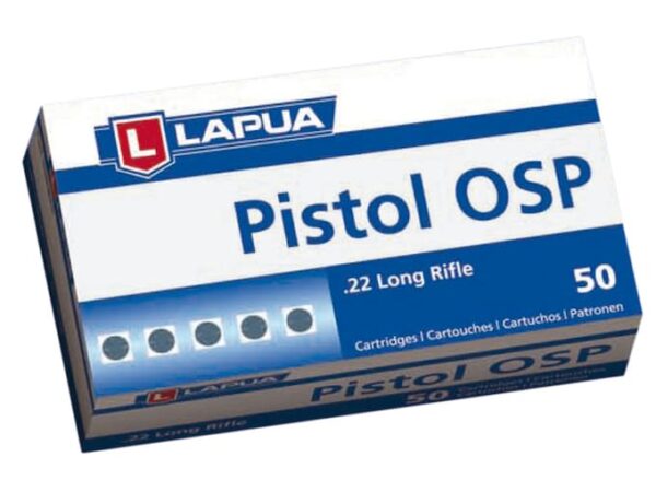 Lapua Pistol OSP Ammunition 22 Long Rifle 40 Grain Lead Round Nose For Sale