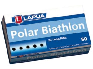 500 Rounds of Lapua Polar Biathlon Ammunition 22 Long Rifle 40 Grain Lead Round Nose For Sale