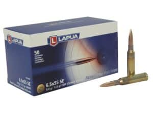 Lapua Scenar Ammunition 6.5x55mm Swedish Mauser 123 Grain Point Boat Tail Hollow High Velocity Box of 50 For Sale