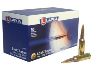 Lapua Scenar-L Ammunition 6.5x47 Lapua 120 Grain Hollow Point Boat Tail Box of 50 For Sale