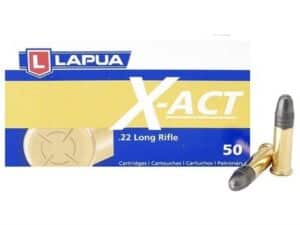 Lapua X-Act Ammunition 22 Long Rifle 40 Grain Lead Round Nose Box of 50 For Sale