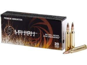 Lehigh Defense CC Ammunition 223 Remington 62 Grain Controlled Chaos Lead Free Box of 20 For Sale