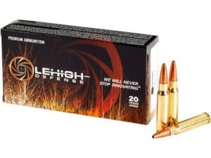 Lehigh Defense CC Ammunition 308 Winchester 152 Grain Controlled Chaos Lead Free Box of 20 For Sale