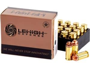 Lehigh Defense XD Ammunition 40 S&W 115 Grain Xtreme Defense Lead Free Box of 20 For Sale