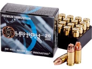 Lehigh Defense XD Ammunition 9mm Luger 90 Grain Xtreme Defense Lead Free Box of 20 For Sale
