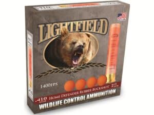 Lightfield Wildlife Control Less Lethal Ammunition 410 Bore 2-1/2" Rubber Buckshot 4 Pellets Box of 5 For Sale