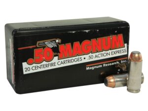 Magnum Research Ammunition 50 Action Express 350 Grain Jacketed Soft Point Box of 20 For Sale