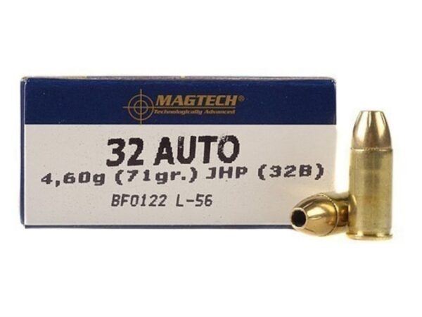 Magtech Ammunition 32 ACP 71 Grain Jacketed Hollow Point Box of 50 For Sale