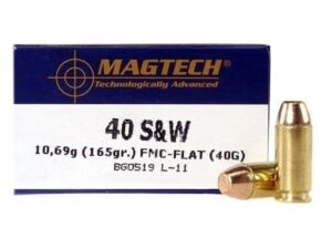 Magtech Ammunition 40 S&W 165 Grain Full Metal Jacket For Sale