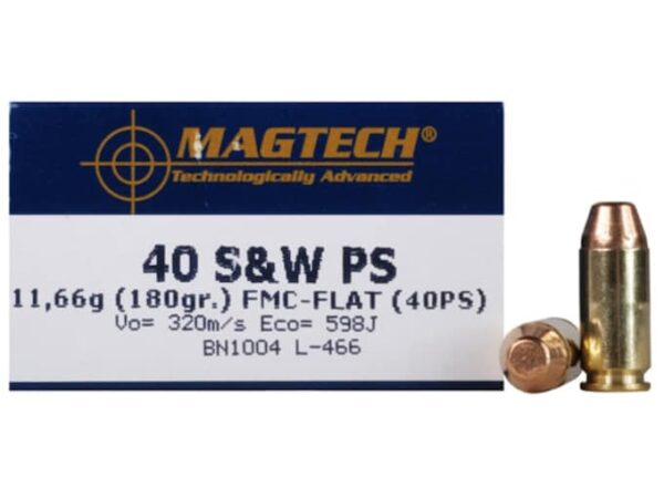 Magtech Ammunition 40 S&W 180 Grain Full Metal Jacket High Velocity For Sale